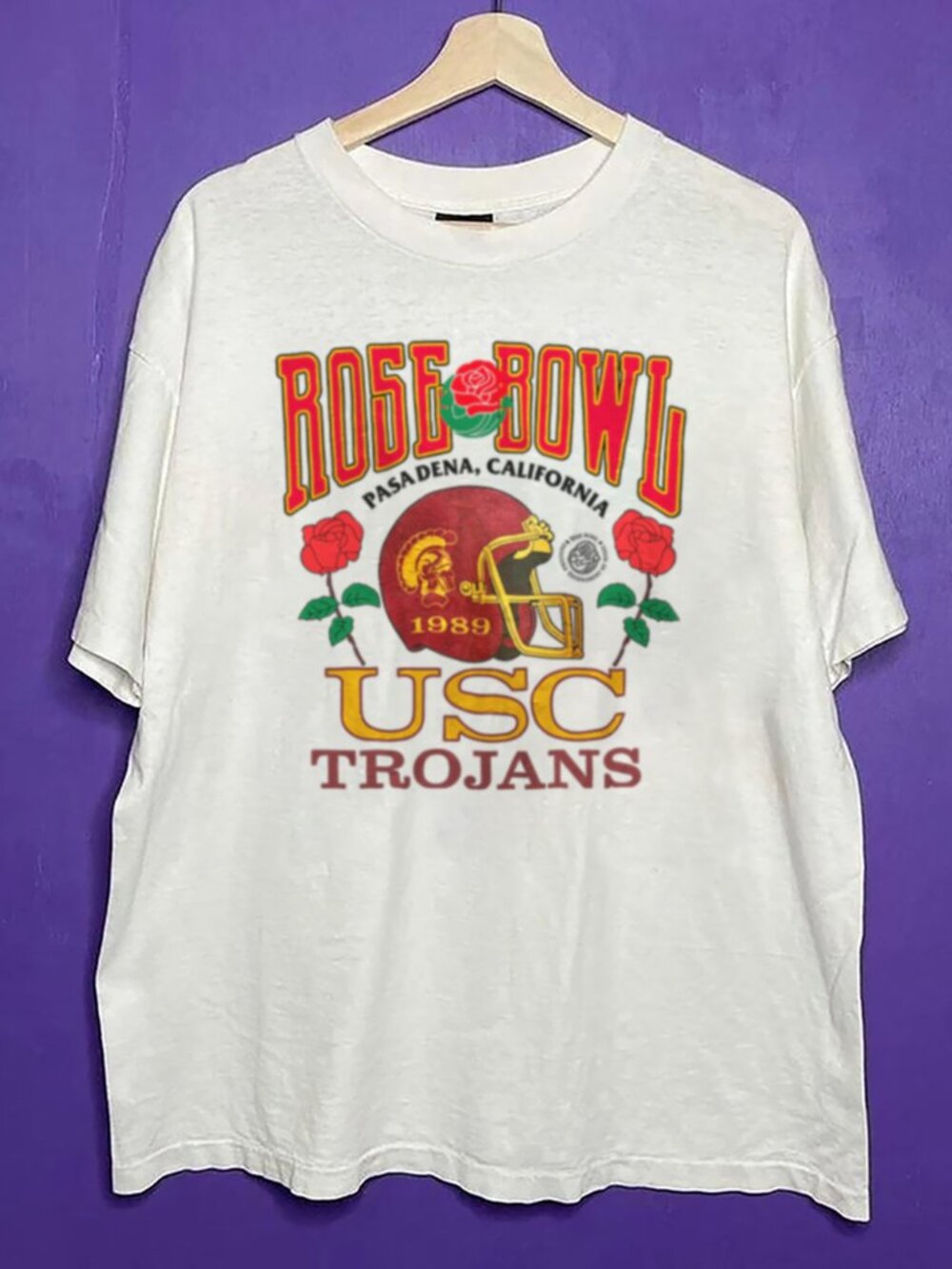 Vintage USC Trojans University of Southern California Rose Bowl Football Shirt